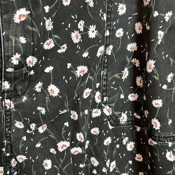 Lane Bryant Black Floral Print Pants Size 28 4X - Picture 2 of 6